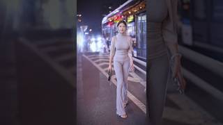 beautiful girl street fashion tiktok #chinesefashion #mejoresstreetfashion #shorts