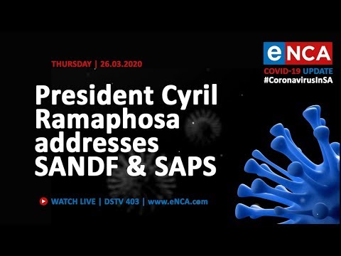 President Cyril Ramaphosa addresses SANDF and SAPS