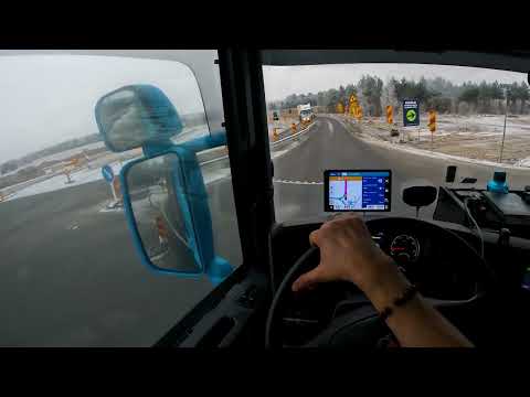 POV Driving Scania Streamline R450. Estonia.