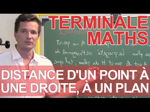 Distance d'un point à un plan / à une droite