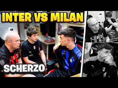 SCHERZO PAPÀ SONO DIVENTATO INTERISTA al DERBY di CHAMPIONS *INTER VS MILAN*