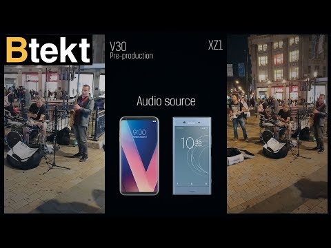 LG V30 vs Sony Xperia XZ1 day and night video sample