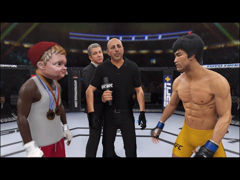 Bruce Lee vs. Baby Karate Kid - EA Sports UFC 4 - Epic Fight 🔥🐲