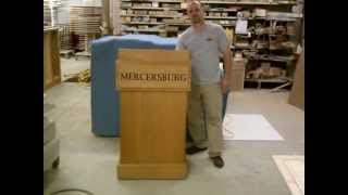 preview picture of video 'Parnell Cabinet Shop, LLC - Adjustable Height Podium'