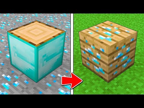 Cosa succede se il LEGNO diventa PREZIOSO e il DIAMANTE COMUNE? - Minecraft ITA