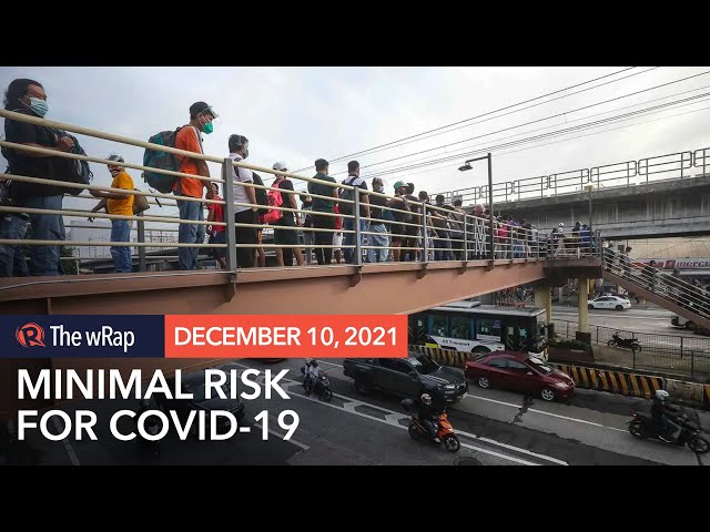 Metro Manila now at ‘minimal risk’ for COVID-19 – DOH