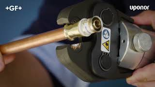 Uponor S-Press Plus overgangskoppeling CU/SST M + V