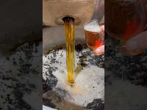 There is no better sound than dumping whiskey barrels!