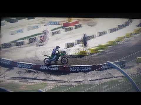 TOMAC CRASH DAYTONA SX 2020 OFF TRIPLE