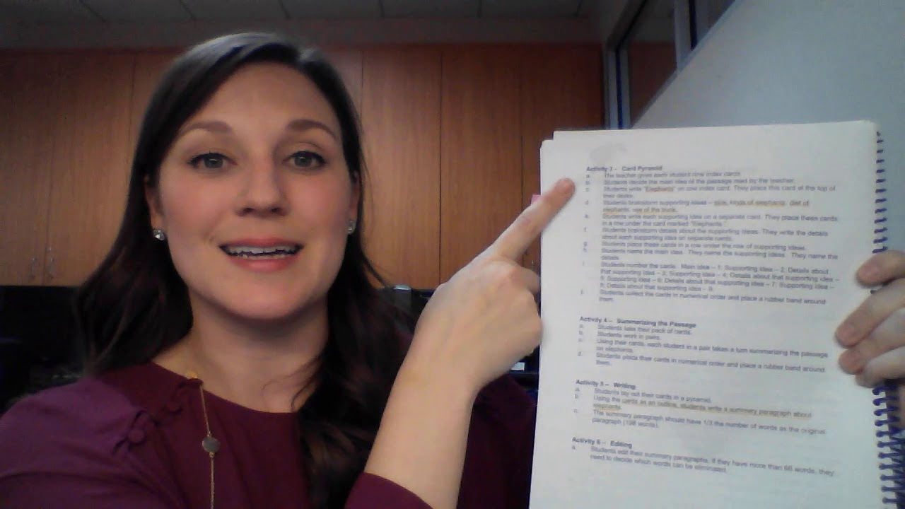 Curriculum Hints: Oral Language and Listening Comprehension (OLLC) Card Pyramid