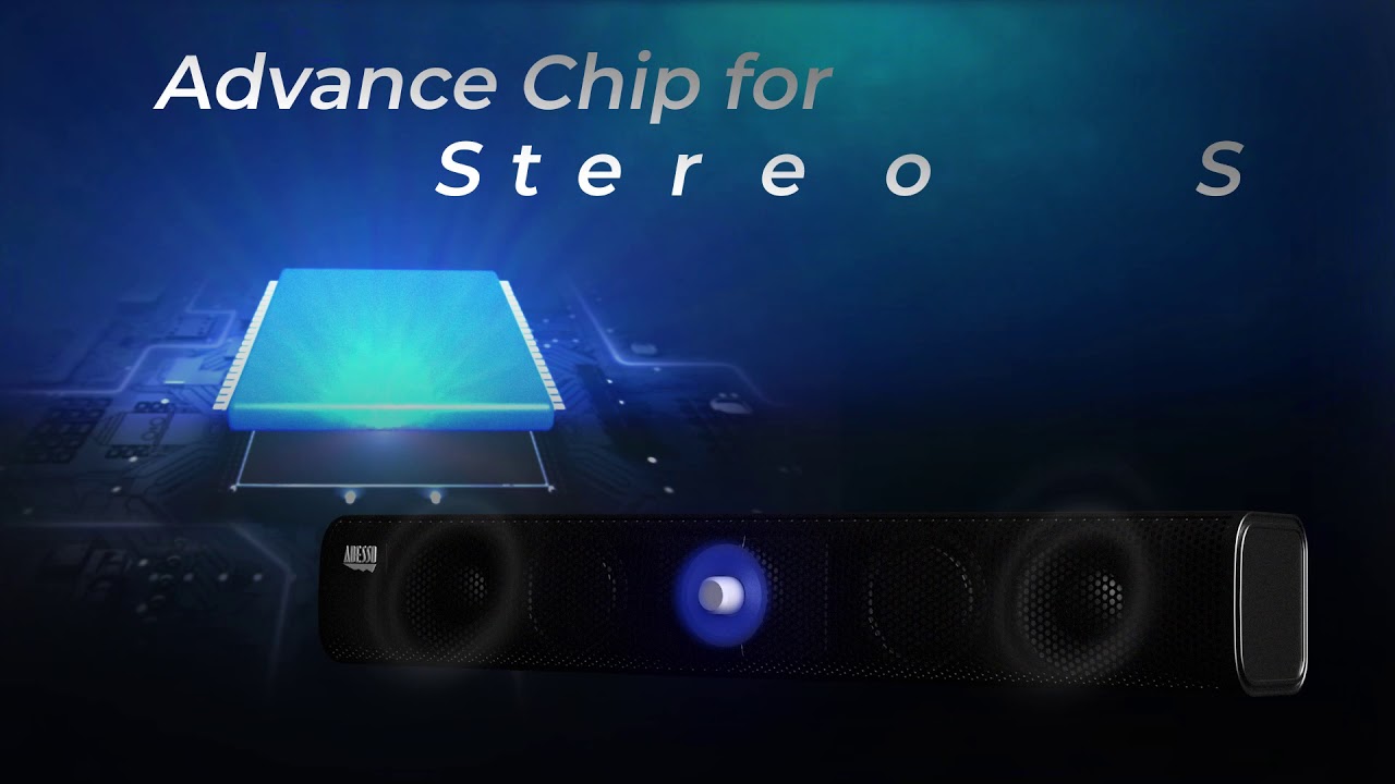 Adesso Xtream S6 - Bluetooth and AUX Sound Bar Speaker 10W x 2