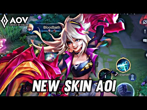 NEW SKIN AOI ROWDY RACKET GAMEPLAY - ARENA OF VALOR