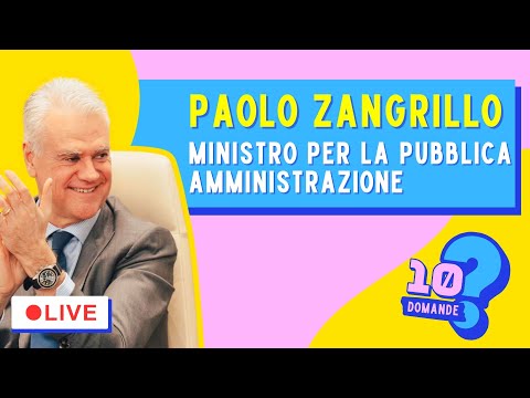La Pubblica Amministrazione assume i giovani? 10 domande al Ministro Zangrillo LIVE 1 aprile ore 16:30