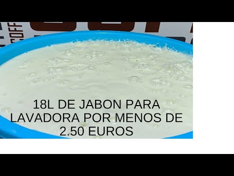 JABON PARA LAVADORA RAPIDO 18L POR MENOS DE 2.50 EUROS!!