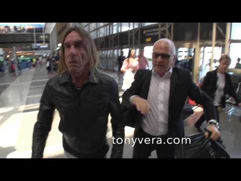 Iggy Pop  GOING OFF BIG TIME ON CAMERA MAN AT LAX
