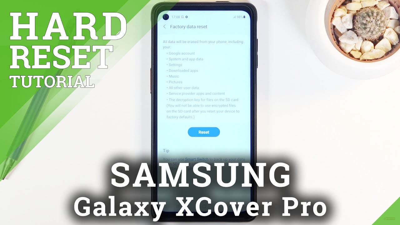 How to Factory Reset SAMSUNG Galaxy XCover Pro – Erase All Content & Settings