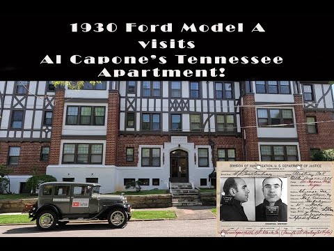 1930 Ford Model A Visits Chicago Gangster Al Capone's Apartment in Johnson City, Tennessee