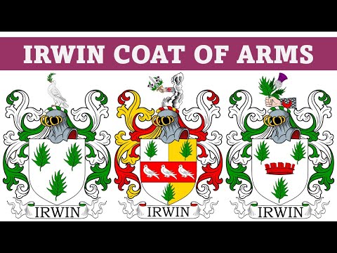 Irwin/Irvine Coat of Arms & Family Crest - Symbols, Bearers, History