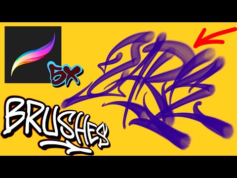 GRAFFITI BRUSH FATCAP on PROCREATE 5X - for free