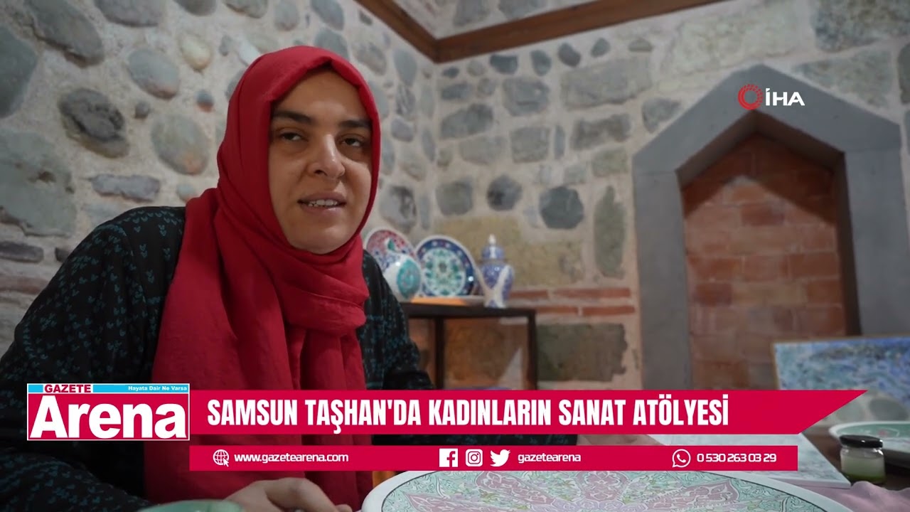 Samsun Taşhan’da kadınların sanat atölyesi
