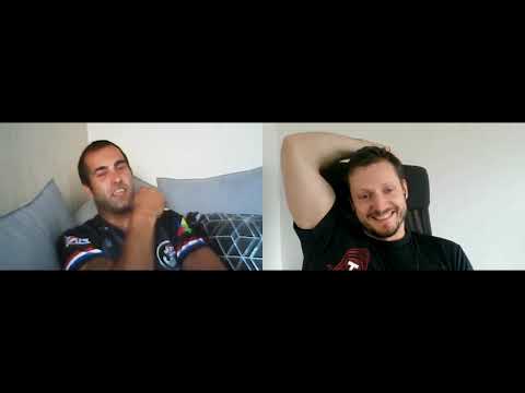 Tom Holland and Mindaugas Tarasaitis chat