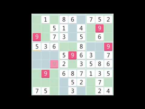 Sudoku Technique 3 - Hidden Single In Line