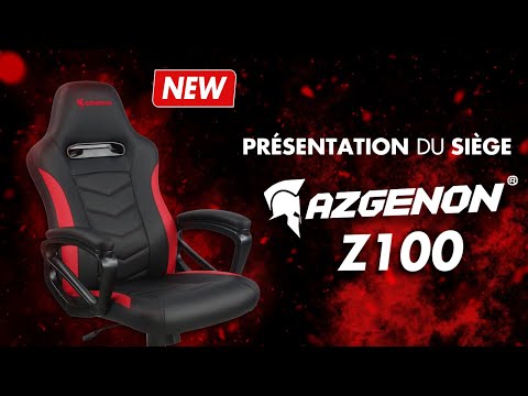 Fauteuil de bureau AZGENON Z100 Orange - Design racé, robuste et confortable - Poids maximal 120 kg - Réf : AZG_Z100_BKORG_8