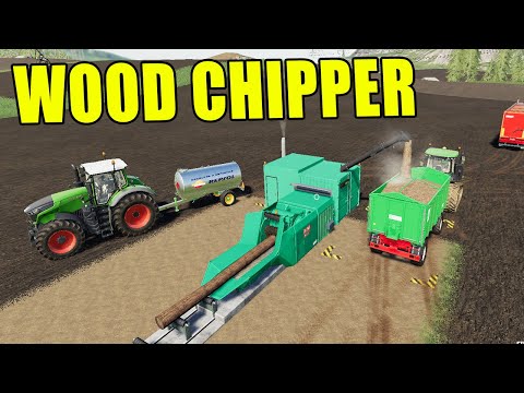 Wood Chipper Machine! Making and Selling Wood Chips| Farming Simulator 19