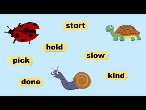 7 Sight Words | Level 5B | Lesson #32/32 The Snail | 高飛英語 | 3分鐘學會英語常見詞