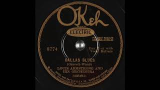 Dallas Blues - Louis Armstrong and His Orchestra - 1929 - HQ Sound