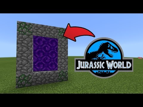 How To Make a Portal to the Jurassic World Dimension in MCPE (Minecraft PE)