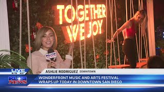 KUSI News live from Day 3 of the Wonderfront Music and Arts Festival