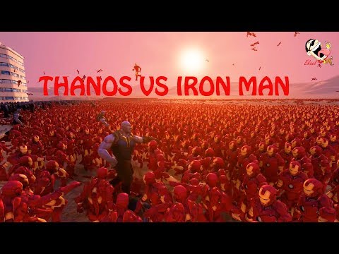 46000 IRON MAN vs 500 THANOS | ULTIMATE EPIC BATTLE SIMULATOR