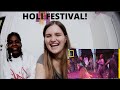Polish &Ghana Girls REACT Get an Up-Close Look at the Colorful Holi Festival | National Geographic