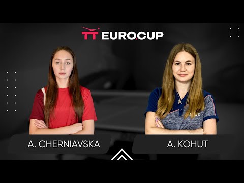 19:40 Alina Cherniavska - Alina Kohut 30.07.2025 TT Euro.Cup Women Ukraine Star. TABLE 4