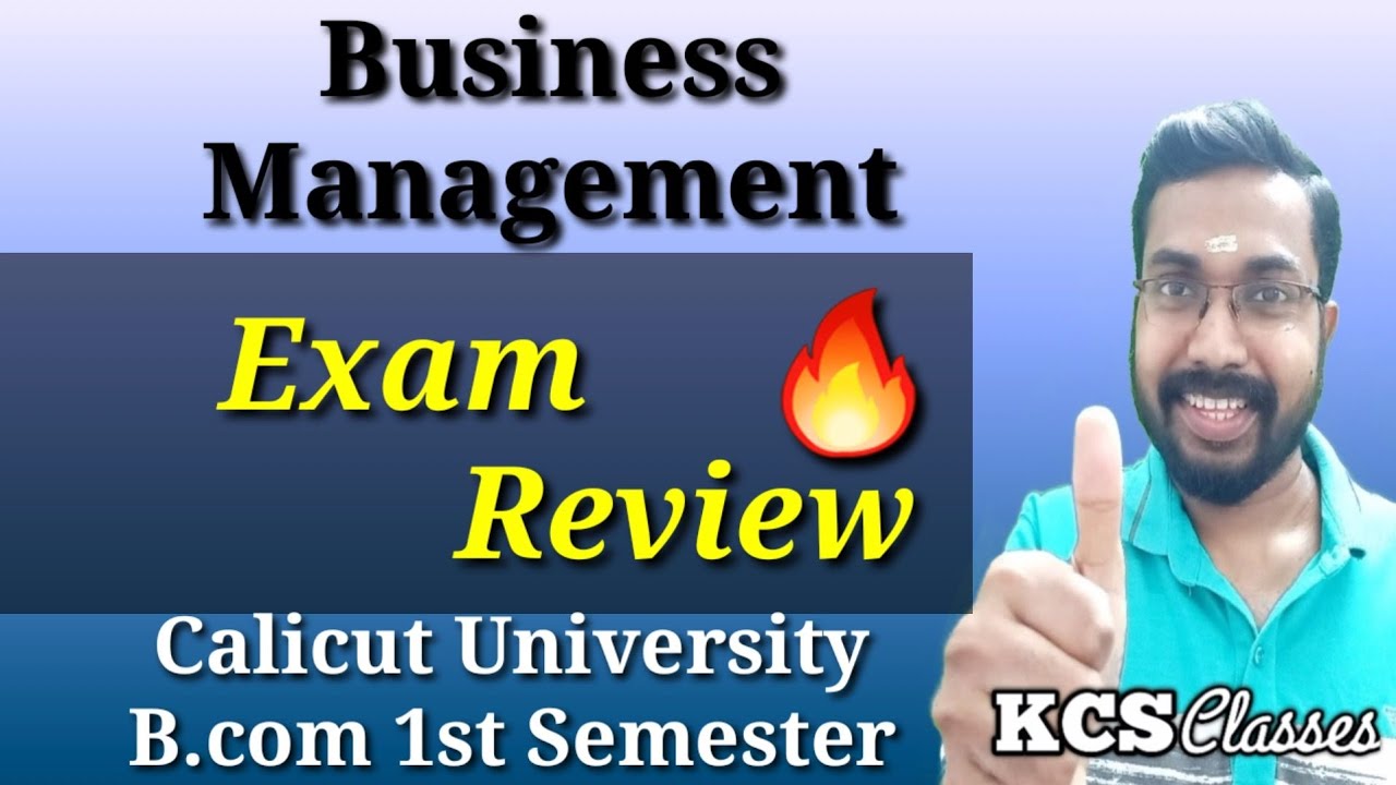 Business Management|Exam Review 🔥 |Calicut University B.com 1st Semester 