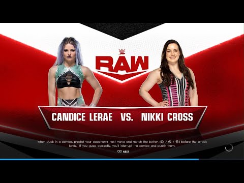 WWE 2K22 Candice LeRae vs Nikki Cross