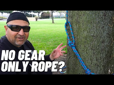 How to Tie a Tree Climbing Base Anchor With Only a Rope (No Gear Tutorial)