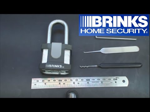 (20) Brinks High Security Laminated Padlock w/5 spool pins