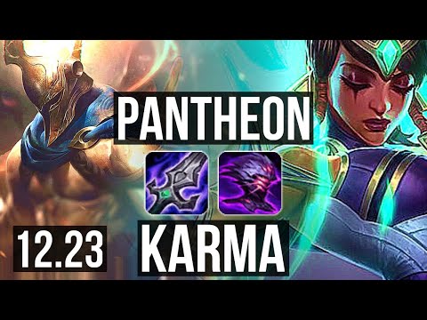 PANTHEON vs KARMA (MID) | 4.8M mastery, 1200+ games, 6/2/8 | KR Diamond | 12.23