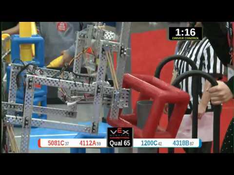 2015 VRC Math Q65 - 5081C 4112A vs 1200C 4318B - 65 to 56 - VEX Worlds 2015 - Math Division