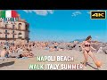 4k Beach Walk - Naples Italy - Napoli Beach - June 2022 🇮🇹