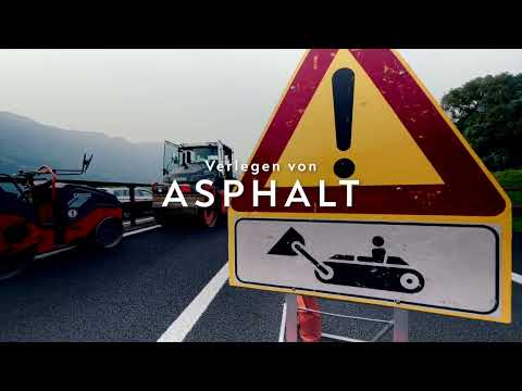 Verlegen von ASPHALT