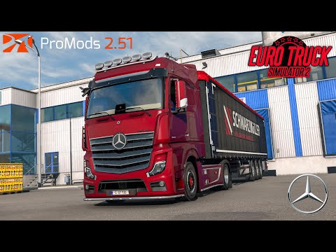 ETS2 1.39 | ProMods 2.51 | Mercedes Actros MP5 1846 | Satu Mare - Galați | Part 1