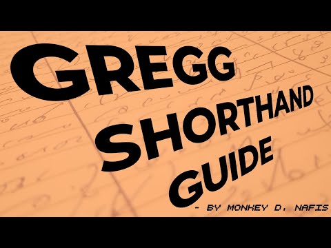 Gregg Shorthand Guide | GREGGANTIC