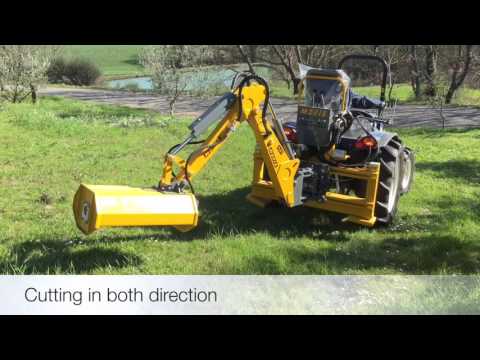 FEMAC - RETROESCAVATORE CON TRINCIATRICE, BACKHOE WITH MULCHER
