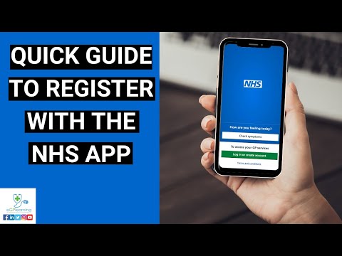 Part of a video titled Register with the NHS app: Quick guide - YouTube