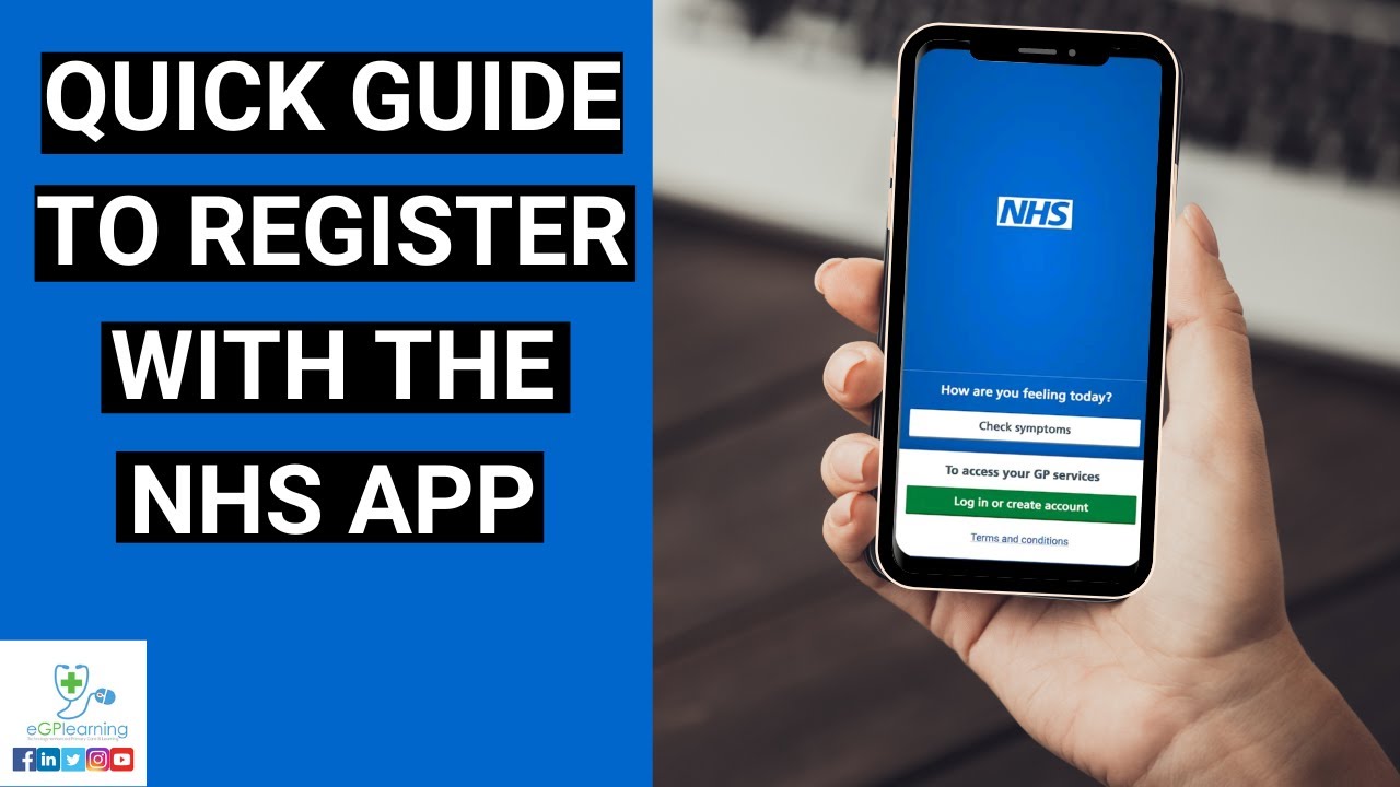 Register with the NHS App – Quick Guide