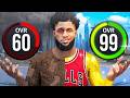 Going From 60 To 99 Overall In 1 Video NO MONEY SPENT