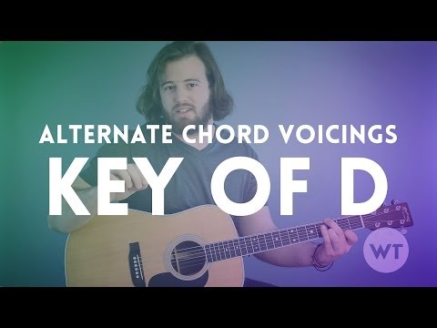 Alternate Chord Voicings - Key of D (guitar lesson)